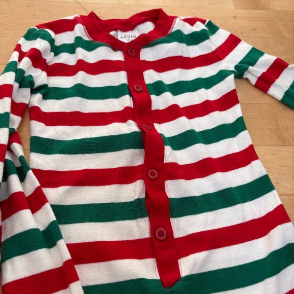 Mini Boden Lot of 2 Pajama Holiday Striped Christmas Unisex Size 4-5Y - Picture 4 of 8